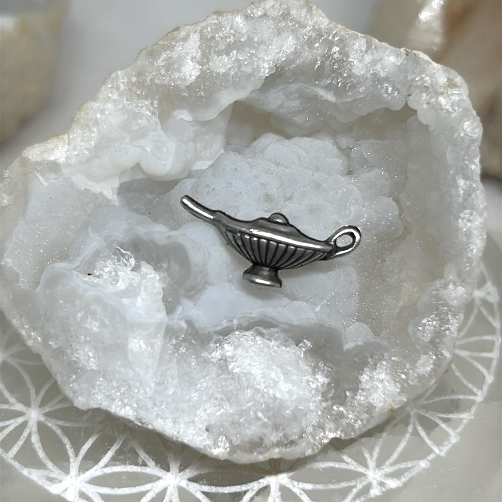 Vintage Magic Lamp charm or pendant 925